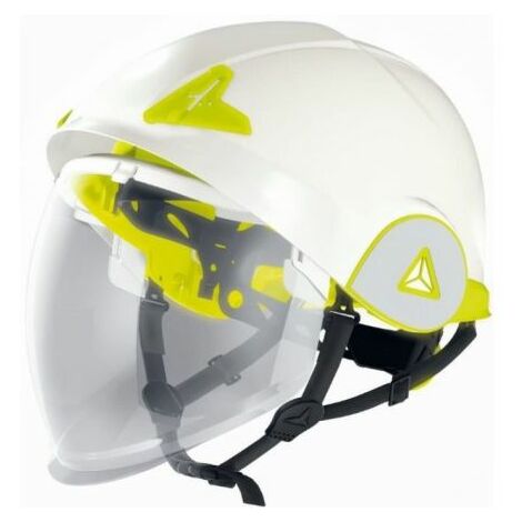 Delta Plus – Casque de sécurité ABS norme EPI – Jugulaire incluse – Slots pour accessoires – Pour chantiers humides