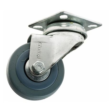 Roulette industrielle Pivotante Guitel Hervieu, Acier galvanisé, Ø 50mm, 40kg ( Prix pour 1 ) (1/2)