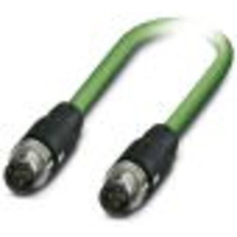 Câble Ethernet catégorie 5 Blindé Phoenix Contact, Vert, 1m Avec connecteur Droit ( Prix pour 1 ) (1/3)