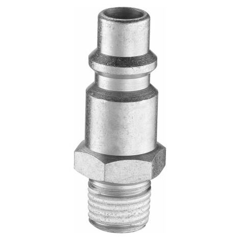 Prevost – Embout de raccord rapide pneumatique mâle G 1/4 – Acier traité – ISO B8 – 1/4 pouces – Pour applications pneumatiques - 4pouces