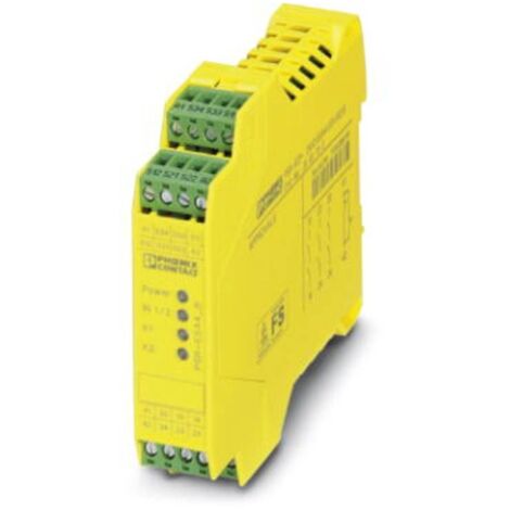 Relais de sécurité Phoenix Contact PSR-SCP- 24UC/ESA4/3X1/1X2/B, 24V c.a. / V c.c., 2 canaux, 3 contacts de sécurité ( Prix pour 1 ) (1/2)