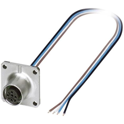 Câble d'actionneur Phoenix Contact 4 conducteurs , M12 Femelle, 500mm ( Prix pour 1 ) (1/2)