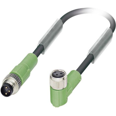 Câble d'actionneur Phoenix Contact 3 conducteurs , M8 Mâle vers M8 Femelle, 3m ( Prix pour 1 ) (1/2)