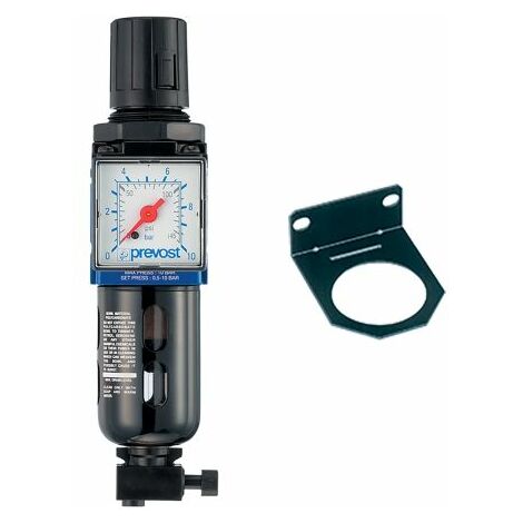 Filtre régulateur PREVOST, G 1/2, Filtration 25µm, 12 bar ( Prix pour 1 )