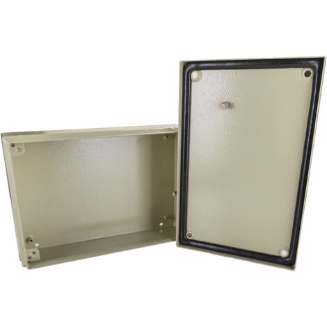 Boîte de dérivation en Acier 300 x 200 x 80mm, IP66 ( Prix pour 1 ) (1/2)