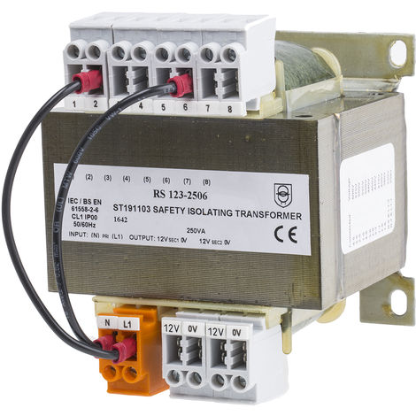 Electricité & circuits électriques: Transformateur 220V / 6-12V - 100VA