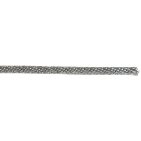 Câble métallique en Acier galvanisé, 1,8 mm x 100m, 45kg