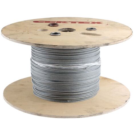 Câble de suspension acier galvanisé diamètre 1,5 mm, résistance 35