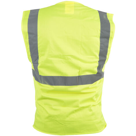 Gilet haute visibilité Jaune RS PRO, taille XXL/3XL avec fermeture Velcro