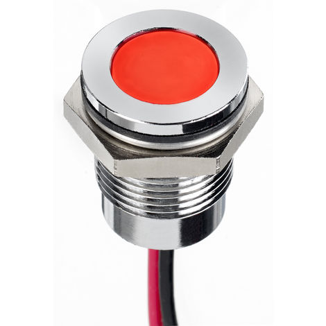 BeMatik - Lampe voyant LED 8mm 220VAC Pilote de couleur rouge