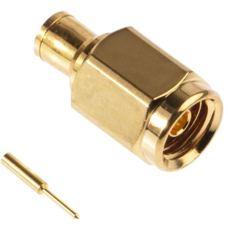 Connecteur coaxial RS PRO Mâle Droit, raccordement A souder 50O Montage sur câble ( Prix pour 1 ) (1/3)