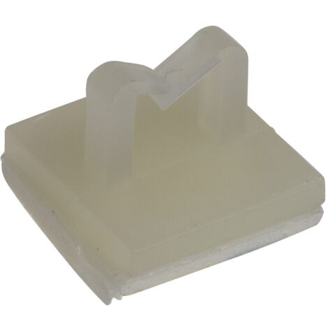 Clip serre-câbles adhésif, Ø max 4.3mm en Nylon ( Prix pour Sachet de 100 ) (1/2)
