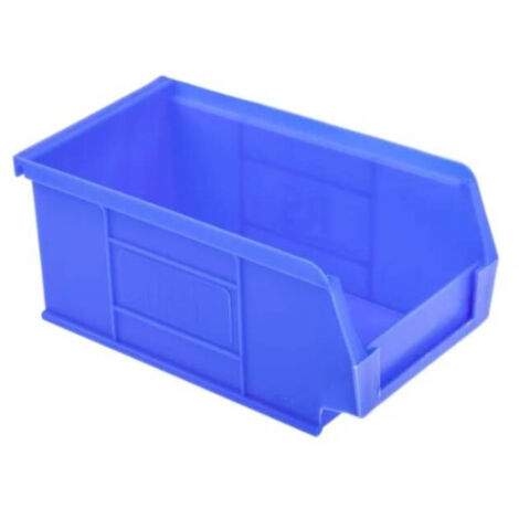 Bac de rangement RS PRO Bleu en PP, 200mm x 315mm x 510mm ( Prix pour 1 ) (1/3)