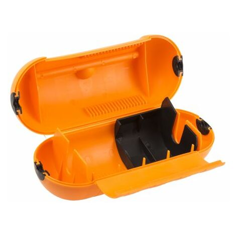 Rs Pro – Boîtier étanche pour connecteur d'alimentation – Protection efficace – Couleur orange – Diamètre câble max 9 mm – Pour chantiers humides