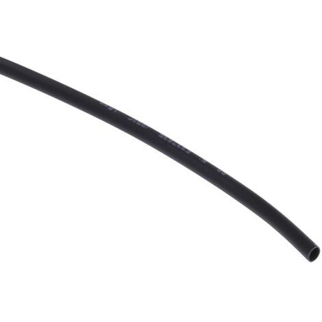 Gaine thermorétractable RS PRO, Dia. 1.6mm Noir rétreint 2:1, 10m (1/4)