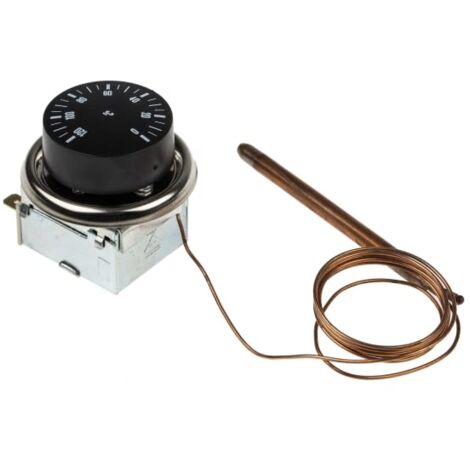 Thermostat, RS PRO Capillaire, 0°C à +120°C, 1 RT ( Prix pour 1 )