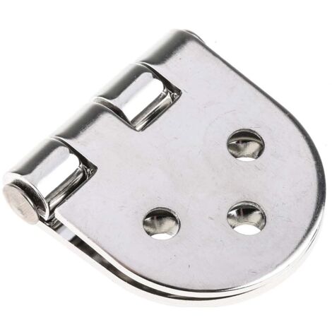 Charnière Arrondi en inox, 78mm x 40mm x 2.5mm ( Prix pour Paquet de 2 ) (1/3)