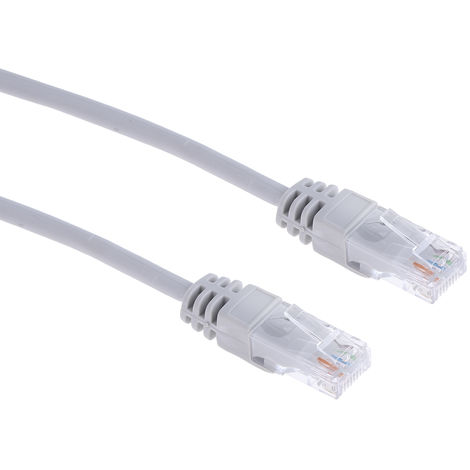 Câble Ethernet cat 5e Avec connecteur gaine LSZH Gris / , UTP, 30m
