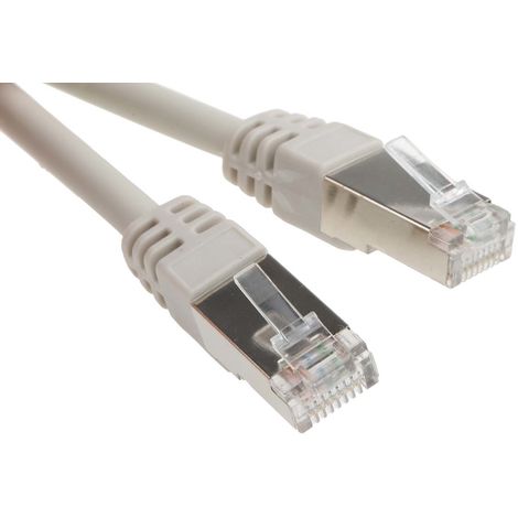 Cordon Ethernet RJ45 - Catégorie 6 - Blindé F/UTP - Gaine LSZH gris - 20m