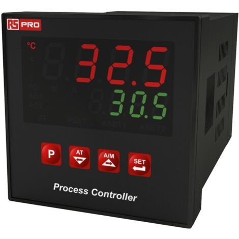 Régulateur de température PID, 100240 V c.a., 3 sorties Relais, SSR RTD, Entrée universelle TC, Tension/courant ( Prix pour 1 ) (1/3)