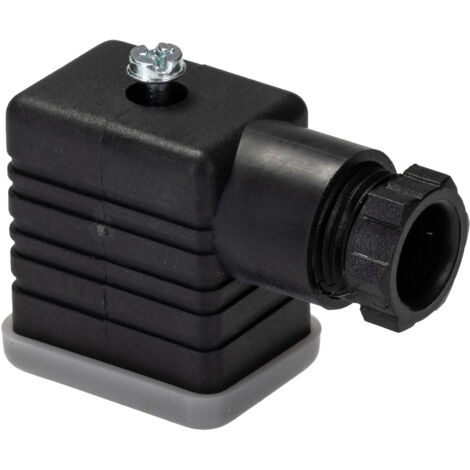 Connecteur pour électrovanne, Femelle, 2P+E, Montage sur câble 10A, 250 V c.a., PG9 ( Prix pour Paquet de 5 )