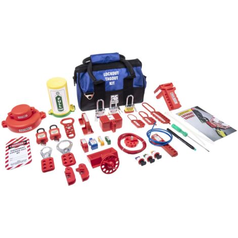 Rs Pro – Kit de verrouillage antivol pour robinets et vannes – 3 dispositifs de verrouillage – Système de sécurité renforcé (1/4)