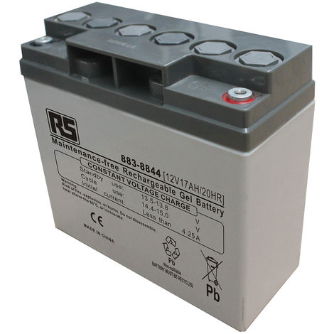 Batterie au plomb étanche RS PRO 12V 17Ah cyclique