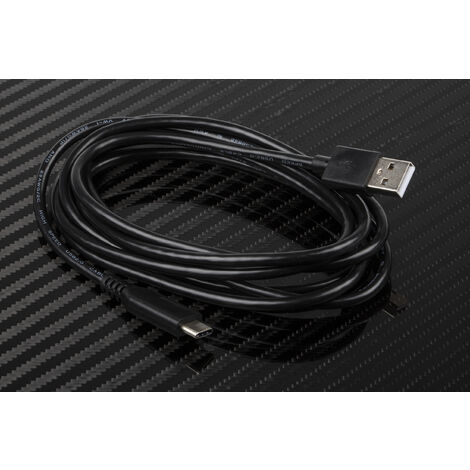 Câble USB RS PRO, Male USB C vers USB A mâle, Noir, 2m ( Prix pour 1 ) (1/4)