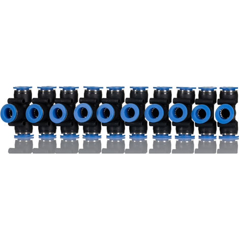 Adaptateur tube à tube en T RS PRO vers Enfichable 4 mm Enfichable 4 mm ( Prix pour Paquet de 10 ) (1/3)