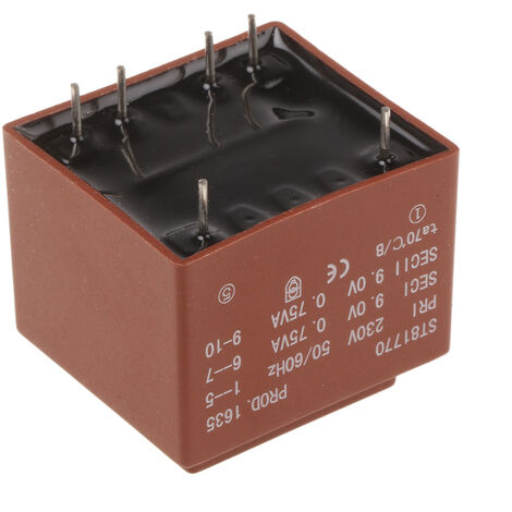 Transformateur pour circuit imprimé / 230 V / 0-1-7-9-11-13 V / 63 VA EREA