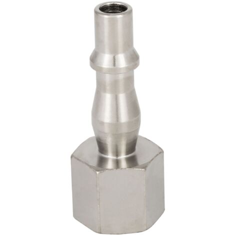 Raccord rapide pneumatique RS PRO, Filetage vers Mâle G 1/4 Femelle 1/4pouces PLC 60, Rectus 19 en Laiton ( Prix pour Paquet de 5 ) (1/3)
