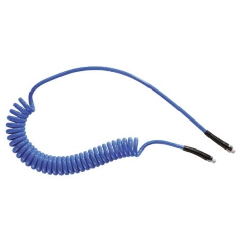 Tuyau spiralé Pus, avec raccord R 1/4, Bleu, Diam.ext 10mm, Long. 4m ( Prix pour 1 )