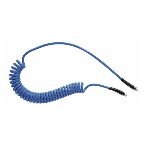 Tuyau spiralé Pus, avec raccord R 1/4, Bleu, Diam.ext 8mm, Long. 2m ( Prix pour 1 )
