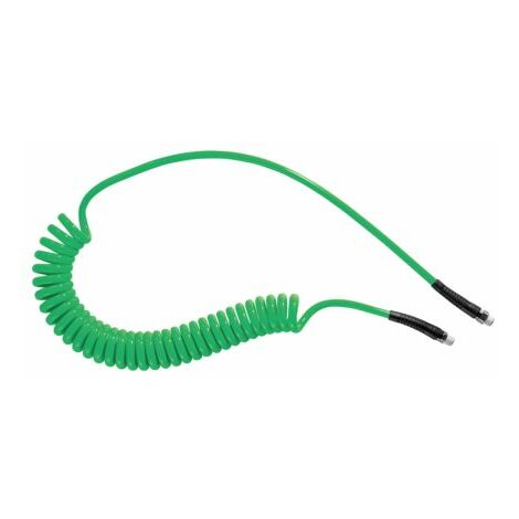 Tuyau spiralé Pus, avec raccord R 1/4, Vert, Diam.ext 10mm, Long. 6m ( Prix pour 1 )