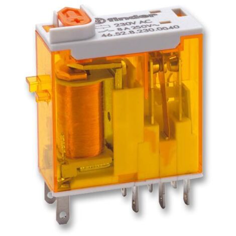 Relais de puissance Finder 46 Series, 2 RT, bobine 230V c.a. Enfichable 1.2W ( Prix pour 1 ) (1/3)