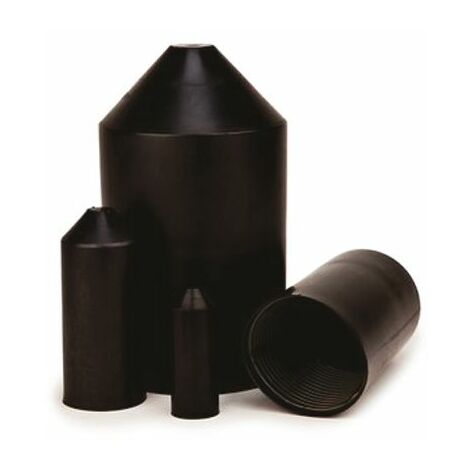 Capot RF 3M, diamètre interne: 20mm, pièce adhésive, Polyoléfine, Noir ( Prix pour 1 )