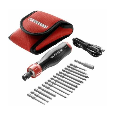 FACOM Tournevis Assisté E-PROTWIST - ATPA4V.J16PB - Livré En Pochette Avec 15 Embouts