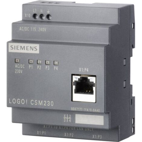 Siemens LOGO CSM 12/24 6GK71771MA200AA0 Nombre de ports Ethernet: 4 0 1 pc(s) Q04062