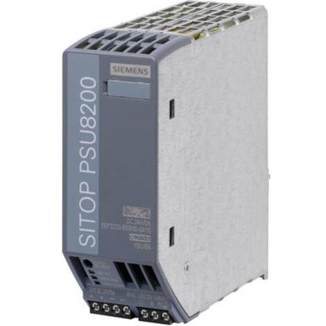 Alimentation pour rail DIN Siemens, série SITOP PSU8200, 24V c.c.out 5A, 120 V ac, 230 V acin, 120W ( Prix pour 1 )