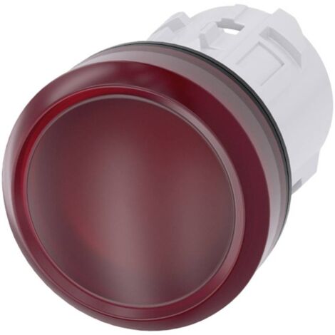 Tête de voyant lumineux Rouge Siemens, série SIRIUS ACT, diam. découpe 22mm, IP69K ( Prix pour 1 ) (1/3)