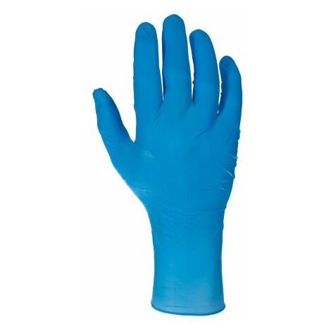 Gants nitrile jetables noirs non poudres T7-8 boite de 100 - taille M