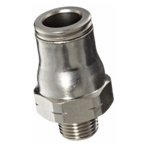 Adaptateur droit fileté Legris LF3600 vers Enfichable, 12 mm R 3/8 Mâle ( Prix pour Boîte de 5 )