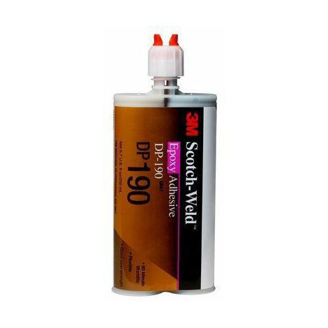 3M – Adhésif époxy liquide 48 ml – Couleur gris – Flexibilité pour assemblage surfaces dissemblables – Applications en chantiers humides - DP190