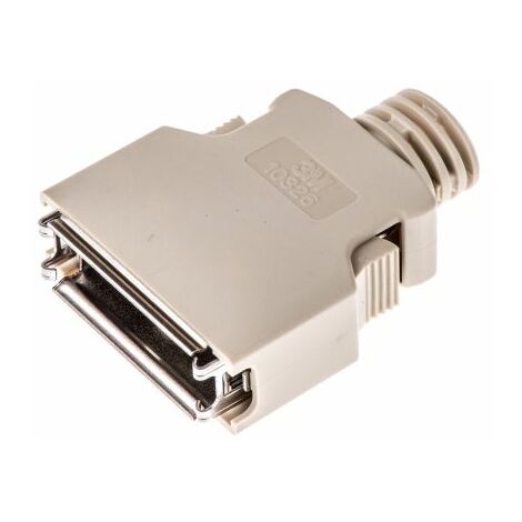 Capot Sub-D 3M série 103, 26 contacts, Sub-D à coque arrière en ABS boîtier D avec Serre-câble ( Prix pour 1 )