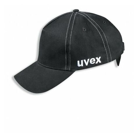 Casquette de protection Uvex, 60-63cm de tour de tête, ABS, coton, Noir ( Prix pour 1 )
