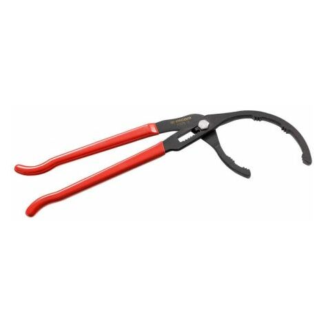 Facom – Pince à filtre 95-178 mm – Pince forgée pour filtres à huile poids lourds – Réglages rapides 8 positions – Denture triangulaire pour bonne prise