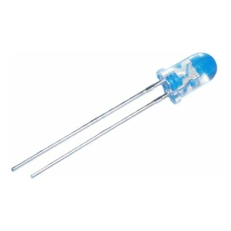 LED Blanc, Traversant, 5 mm, 2,6  3,4 V