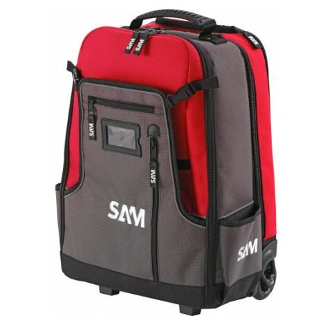 Sam Outillage – Sac à dos à bandoulière en tissu 1200 deniers – Dimensions 250mm x 230mm x 500mm – Conçu pour chantiers humides (1/5)