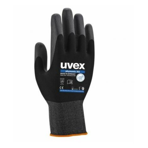 UVEX 60070 9 PHYNOMIC XG GANTS DE SÉCURITÉ, TAILLE: 9, NOIR