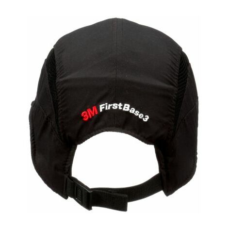 3M – Casquette de protection ABS noire – Tour de tête ajustable 52 à 65 cm – Conforme norme EN812 – Légère et durable pour environnements de travail